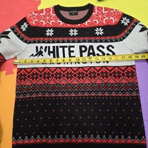 Locale White Pass Washington Ski Fair Isle Sweater - Size XS